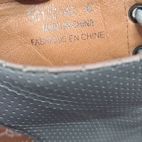 Jeffrey Campbell X Free People Women's Light Gray Perforated Leather Lace Up Boo - Picture 9 of 10